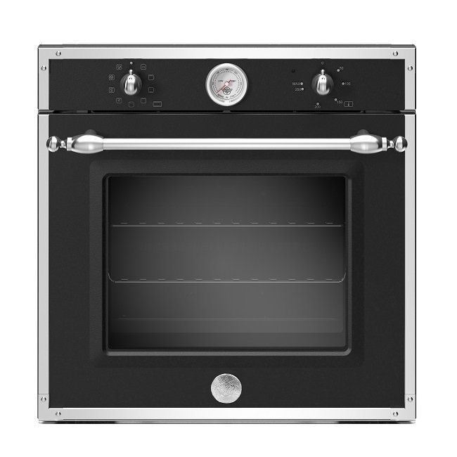 義大利 BERTAZZONI 博塔隆尼 傳承系列 F609HEREKTNE 電烤箱(霧黑/不鏽鋼框)(76L) ※熱線07-7428010