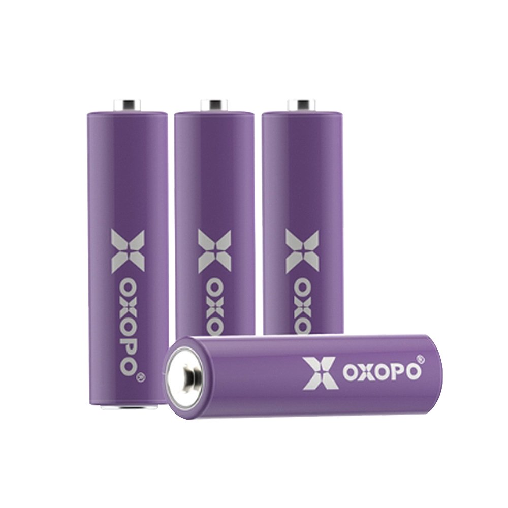 【OXOPO】紫3號AA鎳氫2600mAh充電電池4入(1.2V低自放電 即買即用)