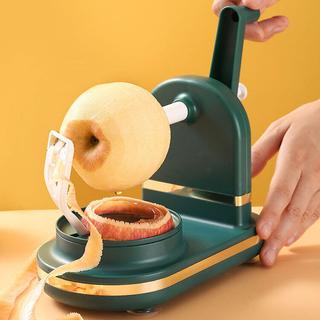 手動旋轉式蘋果削皮器 北歐創意自動水果去皮機 (顏色隨機出貨)