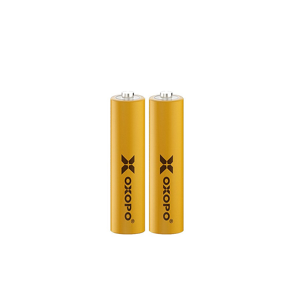 【OXOPO】黃4號AAA鎳氫600mAh充電電池2入(1.2V低自放電 即買即用)