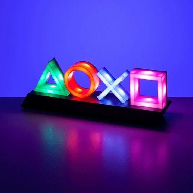 【AS電玩】官方授權 正版 PlayStation PS 信仰燈 彩色燈 藍燈 夜燈 造型燈