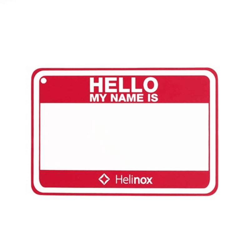 韓國 Helinox Hello ma name is patch魔鬼氈名牌 HX-91494