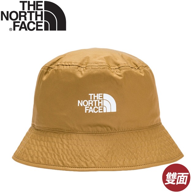 【The North Face 抗UV雙面漁夫帽《卡其》】CGZ0/防曬帽/圓盤帽/登山/露營