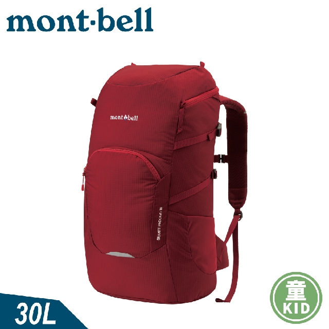 【Mont-Bell 日本 童 GRANITE PACK KIDS 30L兒童背包《石榴紅》】1133214/後背包/休閒背包