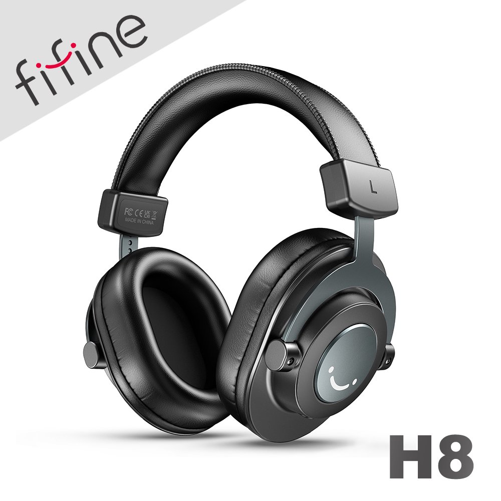 【FIFINE】H8 HiFi高音質監聽耳機 相容手機、筆記型電腦、PC、混音器、電吉他