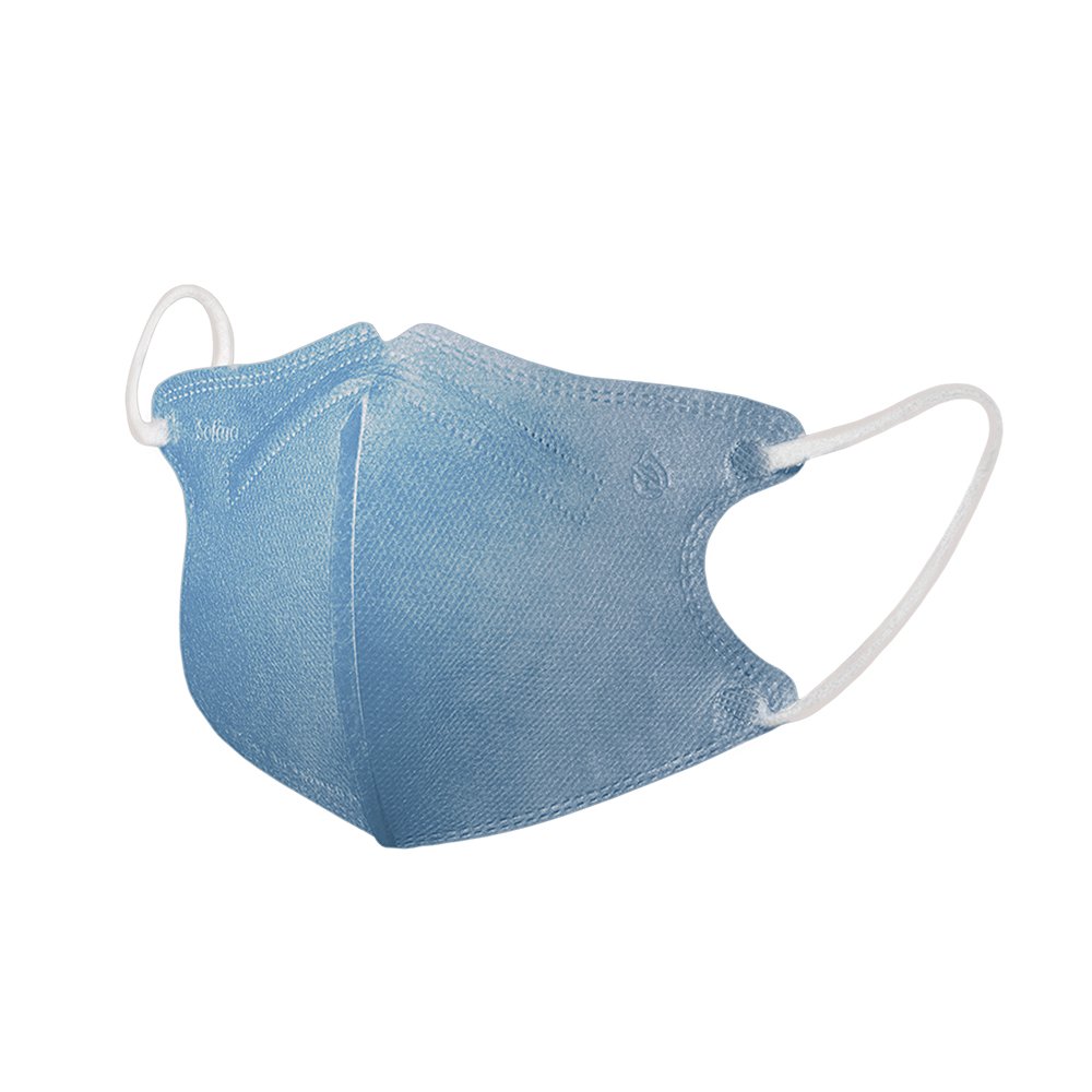 舒芙氧 MIT台灣製幼童素面3D立體醫療口罩30入-海灣藍(MI0297F)