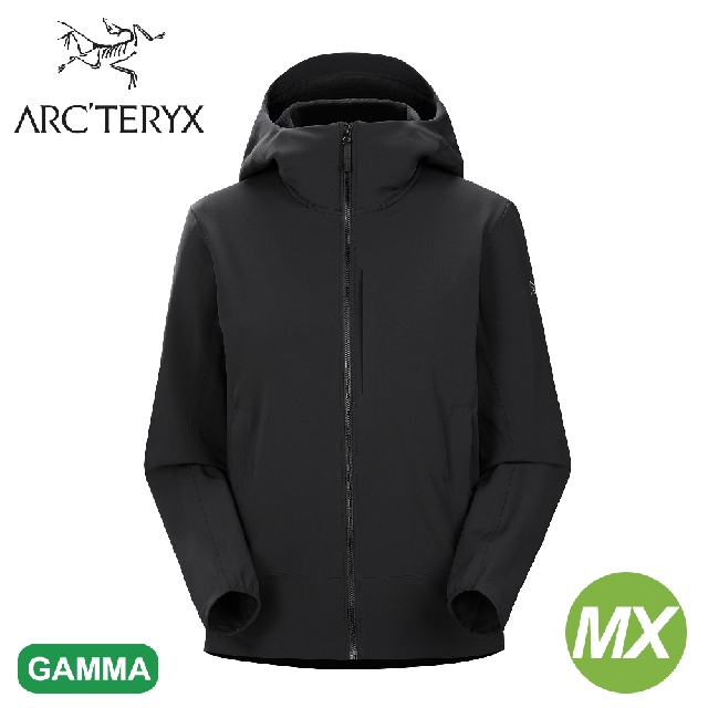 【ARC''TERYX 始祖鳥 女 Gamma MX軟殼連帽外套《黑》】30098/風衣/防潑水/超輕薄夾克