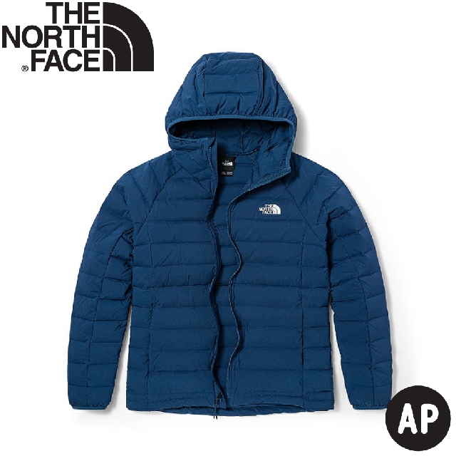 【The North Face 男 600FP連帽保暖羽絨外套 AP《藍色》】7W7P/防潑水/連帽外套/登山/旅行