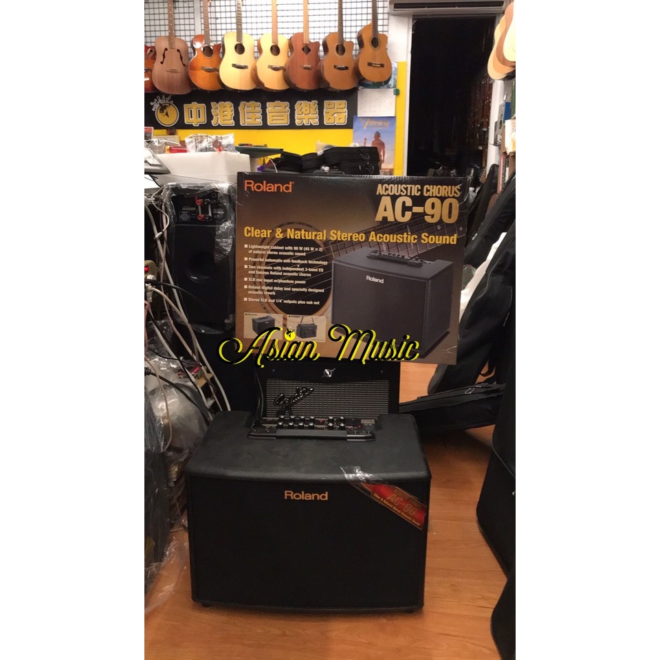 亞洲樂器 Roland AC-90 吉他擴大音箱、最強木吉他音箱、街頭藝人、送專用袋、只有一顆全新展示品