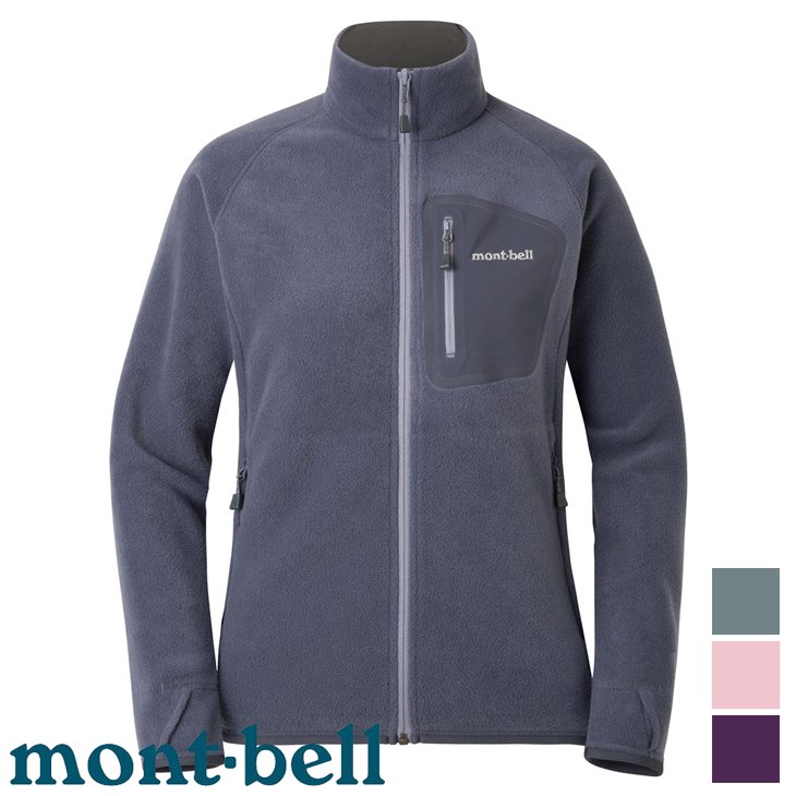 【台灣黑熊】日本 mont-bell 1106592 女 CP100 Jacket 保暖刷毛夾克 刷毛外套 中層衣