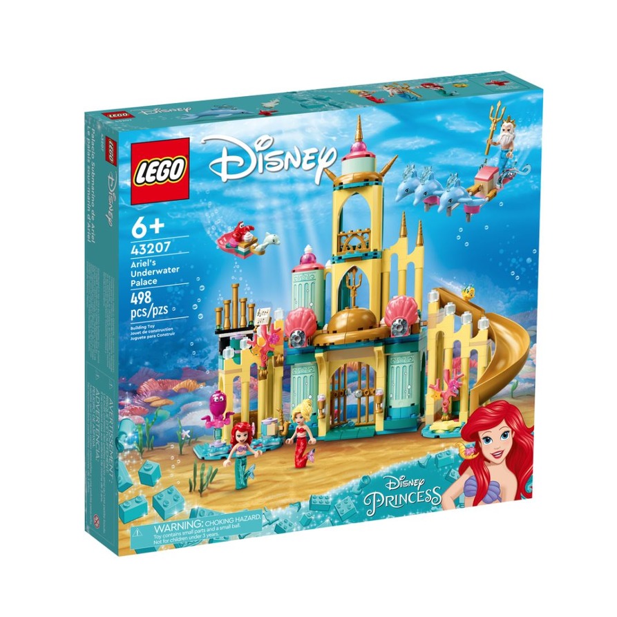 LEGO 樂高 43207 Disney系列 小美人魚的海底宮殿 498PCS
