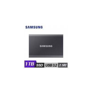 【Samsung 三星】T7 移動固態硬碟 外接SSD 1TB 深空灰