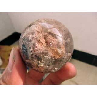 [Disk水晶][有球必應]彩色幽靈水晶球(50mm165g)送木製球座GB-32