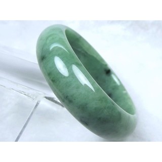[Disk水晶][富貴圓滿]老坑冰種蘋果綠翡翠圓手鐲(福鐲18.5號∕內徑56mm)EC-04