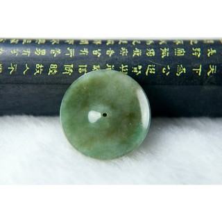 [Disk水晶][平安圓滿]老坑冰種飄陽綠翡翠平安扣GT-23
