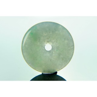 [Disk水晶][富貴平安]老坑冰飄陽綠翡翠古錢平安扣(直徑32mmx4mm重9克)AW-26