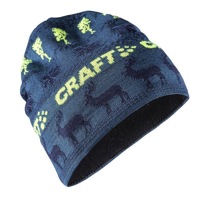 【瑞典 Craft】Retro Knit Hat 針織羊毛帽.彈性透氣保暖護耳帽.毛線帽/內裏汗帶刷毛.30% Wool/1906511-677391 藍綠