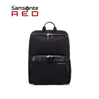 Samsonite Red 新款 VANIER 女用14吋筆電後背包-黑色