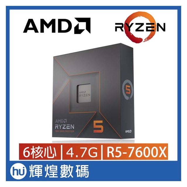 AMD Ryzen 5-7600X 4.7GHz 6核心 中央處理器 CPU(10900元)