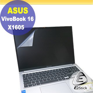 【Ezstick】ASUS M1605 X1605 X1605ZA 靜電式筆電LCD液晶螢幕貼 (可選鏡面或霧面)