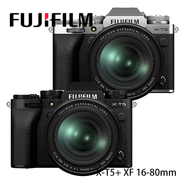 河馬屋 富士 FUJIFILM X-T5+ XF 16-80mm 公司貨 黑色