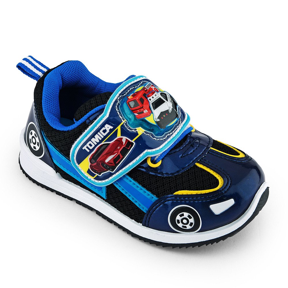 童鞋城堡- 中大童 LED電燈鞋 男童運動鞋 Tomica多美汽車 TM6932-藍