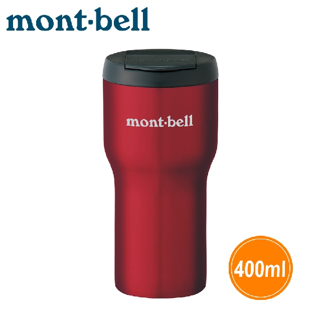 【Mont-Bell 日本 不銹鋼保溫杯 400ml《鮮紅》】1124774/登山/露營/隨身杯/咖啡杯