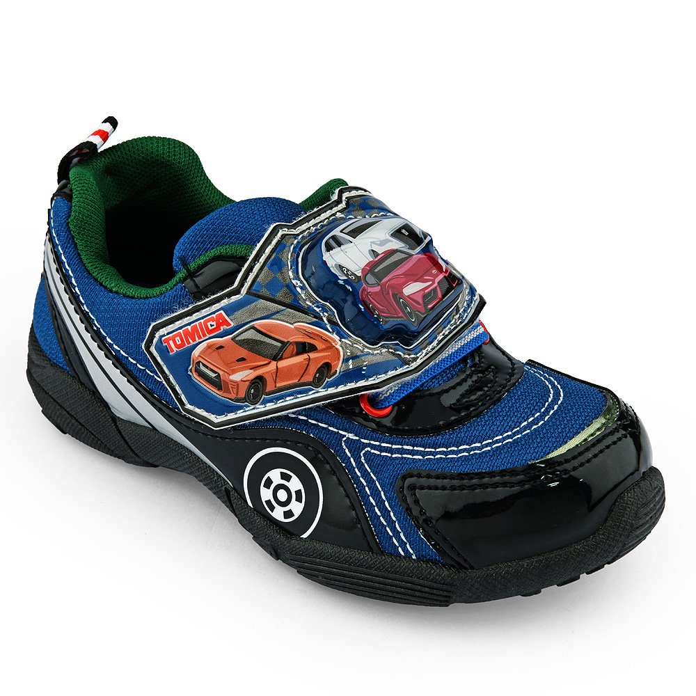 童鞋城堡-中大童 LED電燈鞋 男童運動鞋 Tomica多美汽車 TM7786-藍