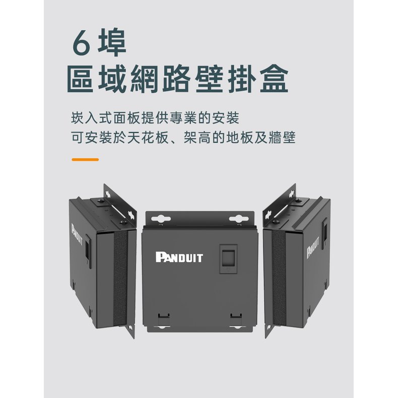 PANDUIT 6埠區域網路壁掛盒-CPB6BL『請注意：此產品無庫存，請下單前私訊詢問交期，謝謝！』