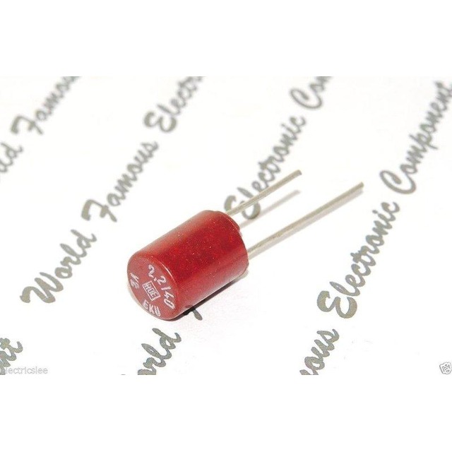德國ROE EKU 2.2uF 40V 紅色 無極性 立式電解電容 BP/NP 音響補品 1顆1標
