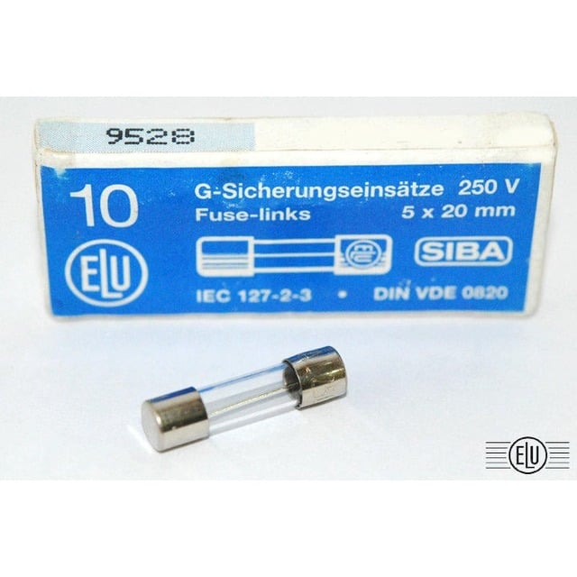 德國 ELU 保險絲 5A 250V (T慢熔) FOR AUDIO 5*20mm