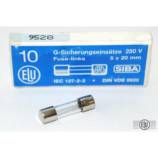 德國 ELU 保險絲 4A 250V (T慢熔) FOR AUDIO 5*20mm 1顆1標
