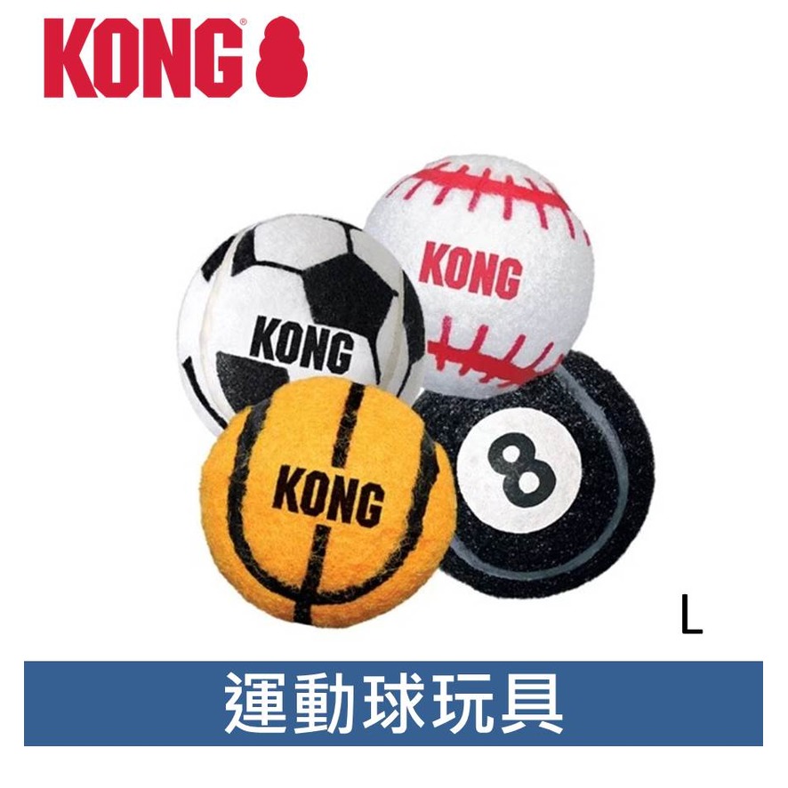 美國 KONG 狗玩具 彈力運動球玩具 戶外玩具 L 款式隨機 ABS1
