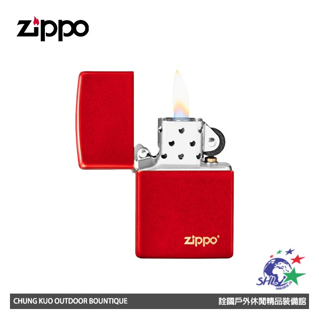 【詮國】ZIPPO 49475ZL / 金屬紅色防風打火機 / ZP722