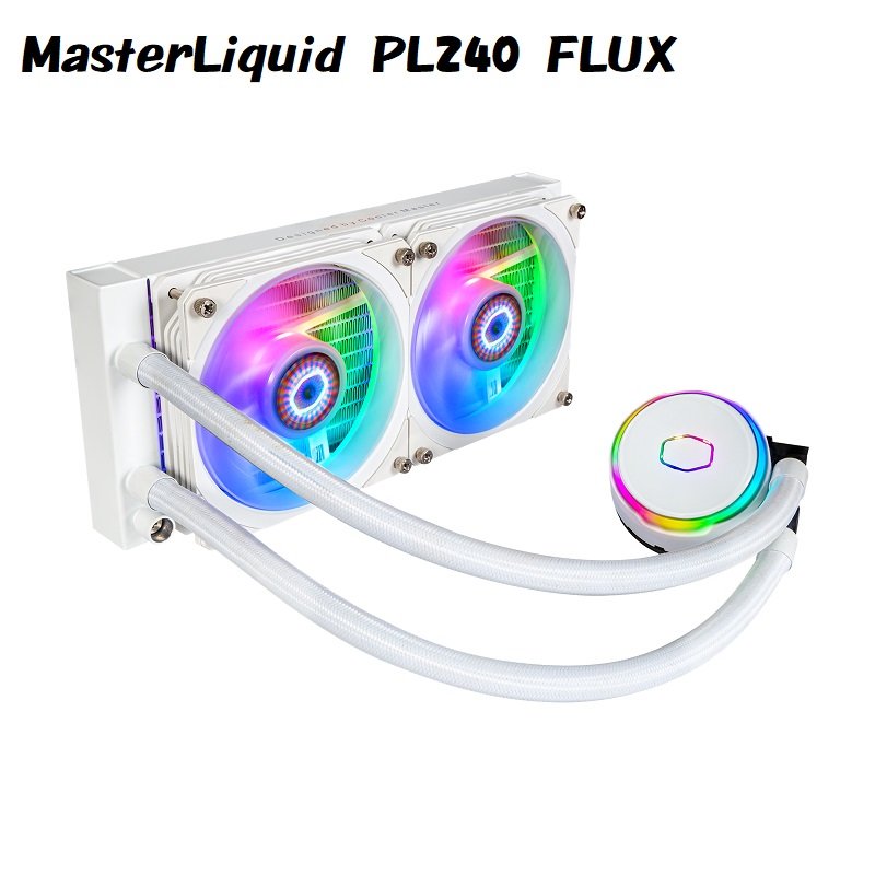 米特3C數位–Cooler Master 酷碼 MasterLiquid PL240 FLUX 水冷/白色版/MLY-D24M-A23PZ-RW