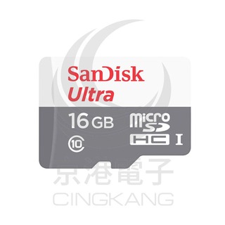 京港電子【310701000018】SanDisk ULTRA TF 16G 30MB/s 記憶卡