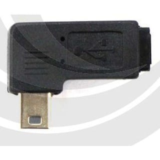 京港電子【320603000020】USB Mini公轉Mini母右彎90度轉接頭 (USG-63)