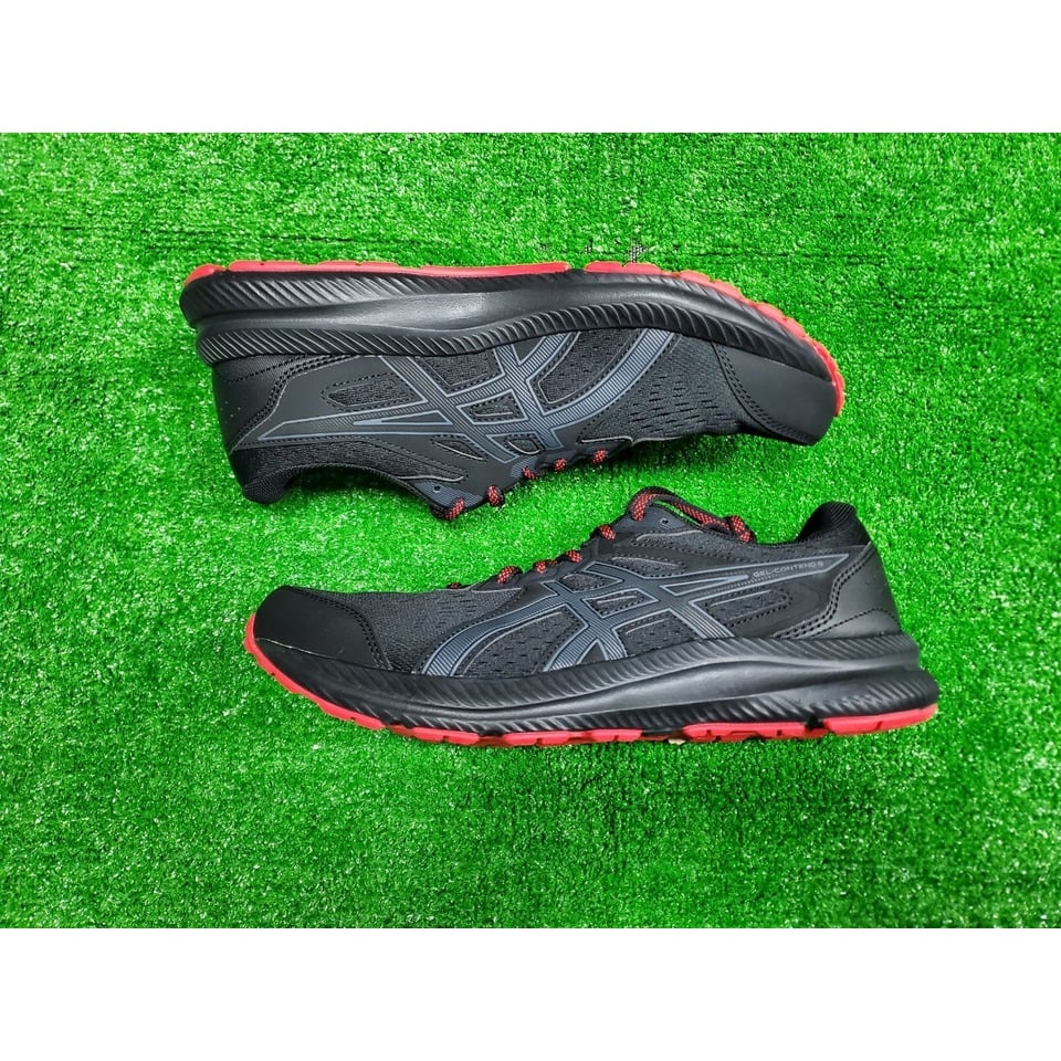 新莊新太陽 asics 亞瑟士 GEL-CONTEND 8 4E 1011B679-001 輕量 運動 入門款 男 慢跑鞋 黑紅 特1790