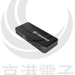 京港電子【310208000017】創見 RDF5 高速USB 3.1 SD記憶卡雙槽讀卡機-黑 TS-RDF5K