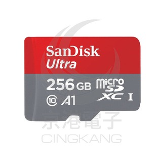 京港電子【310701000055】SanDisk Ultra MicroSD A1 100MB/s 256GB記憶卡