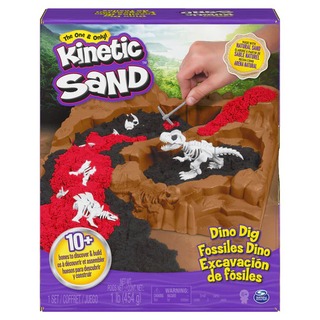 【 kinetic sand 】瑞典動力沙恐龍化石挖掘遊戲組
