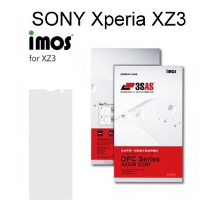 【iMos】3SAS系列保護貼 SONY Xperia XZ3 (6吋) 超潑水、防污、抗刮