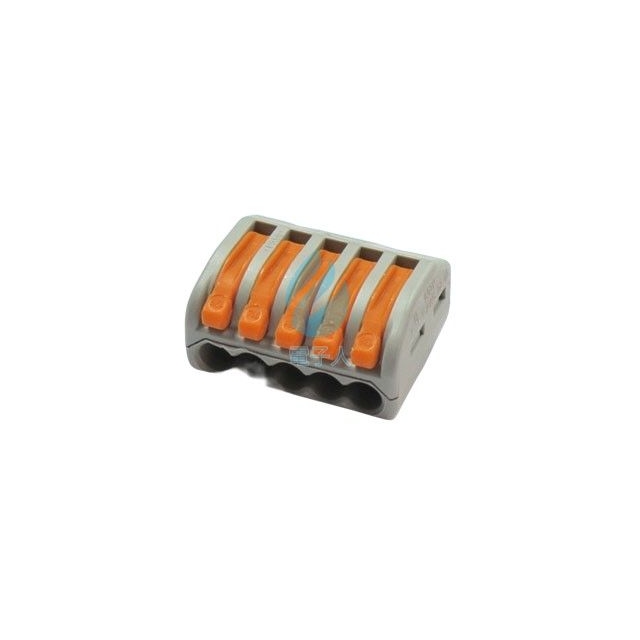 5P各類型導線的連接器 廠牌:WAGO 222-415 9303 (10入/包)
