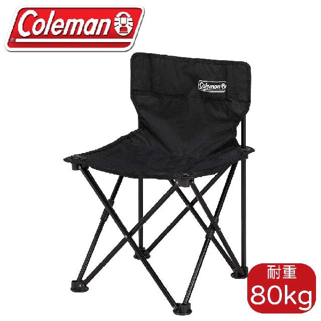 【Coleman 美國 吸震摺椅《黑》】CM-38833/休閒椅/導演椅/折合椅/露營椅/童軍椅