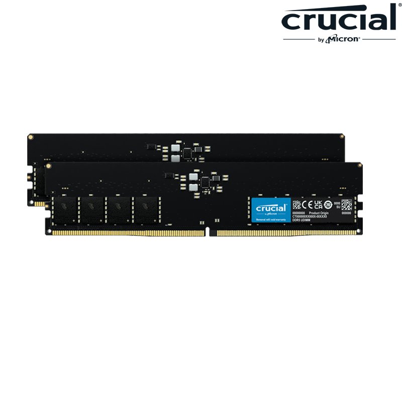 Micron 美光 Crucial 16GBx2 DDR5 5600 雙通道 CL46 桌上型記憶體 CT2K16G56C46U5 /紐頓e世界