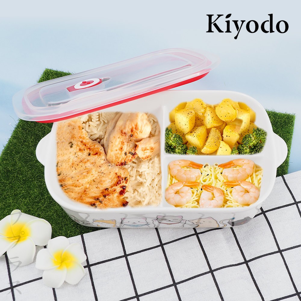 kiyodo 陶瓷保鮮餐盒 3 格
