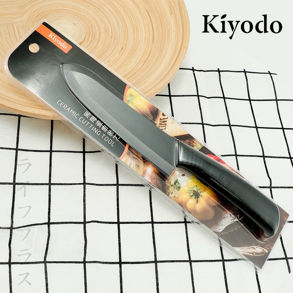 kiyodo 黑陶瓷廚師刀 6 吋