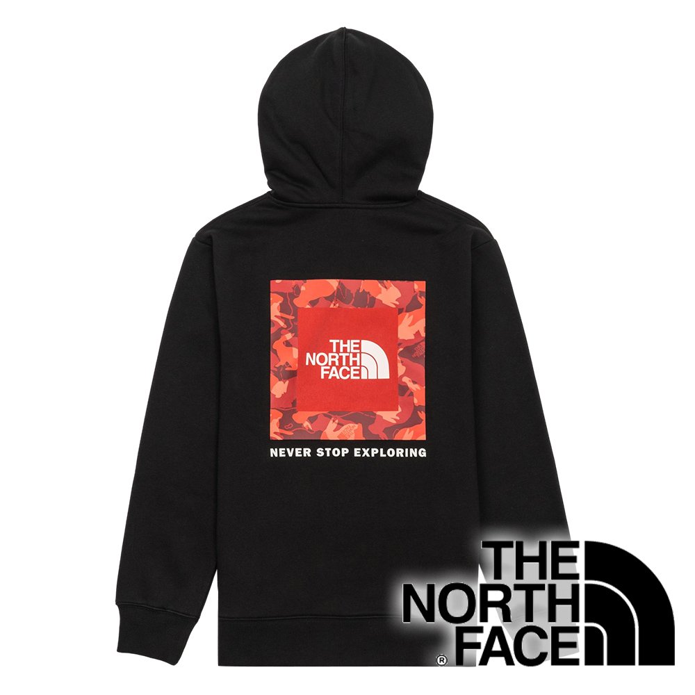 【THE NORTH FACE 美國】男連帽長袖T恤『黑色』NF0A81QF 戶外 露營 登山 休閒 排汗 長袖