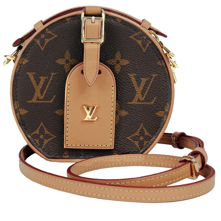Louis Vuitton LV M44699 MINI BOITE CHAPEAU 經典印花兩用圓餅造型小廢包現金價$68,900