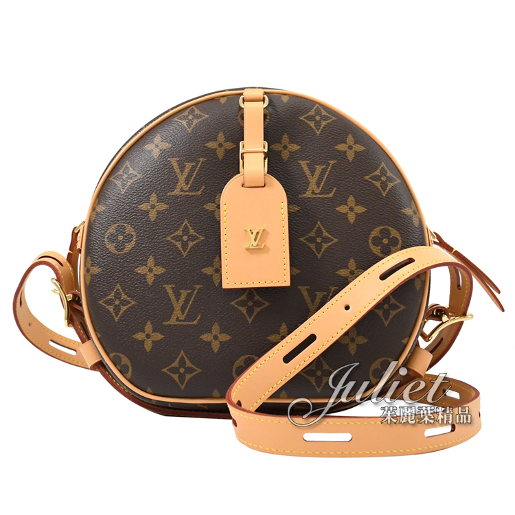 Louis Vuitton LV M45647 BOÎTE CHAPEAU SOUPLE MM 經典印花兩用圓餅包